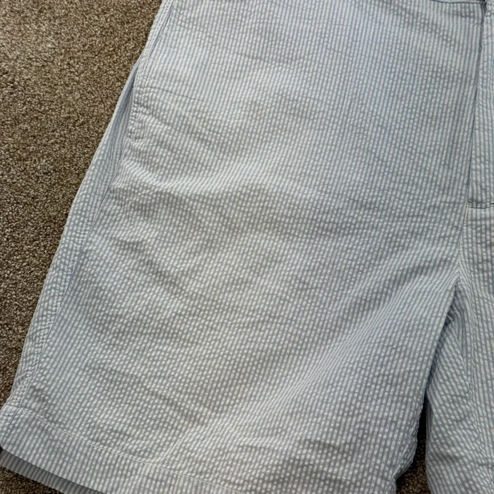 NEW Roundtree & Yorke Casuals Mens 42 Striped Seersucker Relaxed Shorts Casual